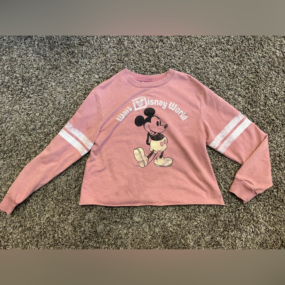 Official Disney Parks Disney World Long Sleeve Rose Tee size Smalll